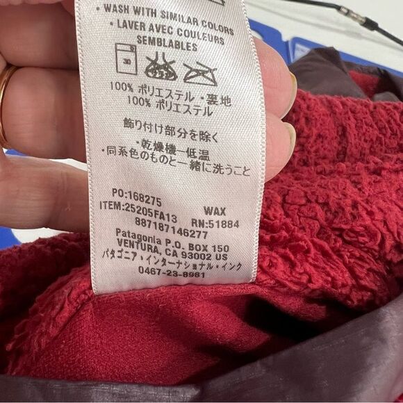 Patagonia Los Lobos burgundy reversible vest - Picture 15 of 16